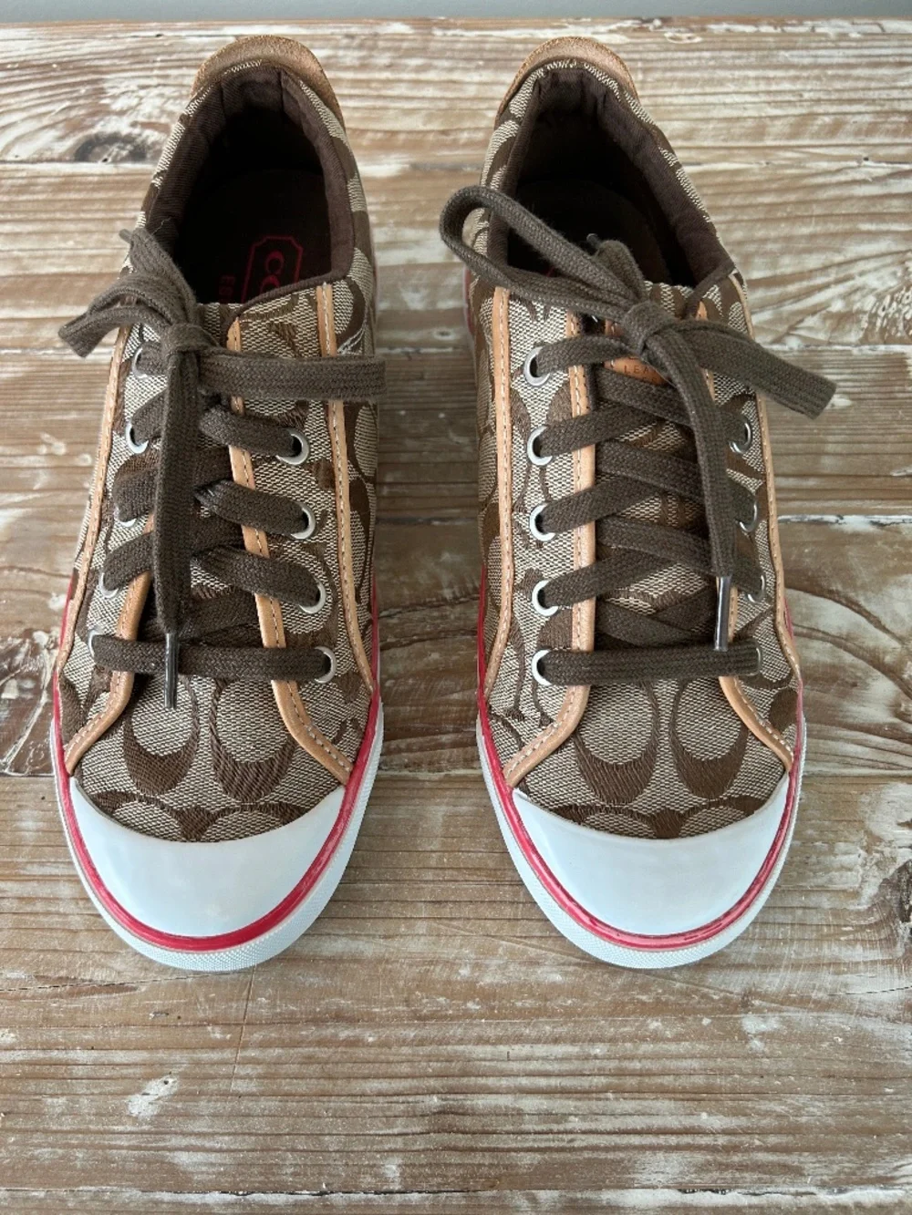 Coach Barrett Signature C Sneakers Sz 8.5 - EUC